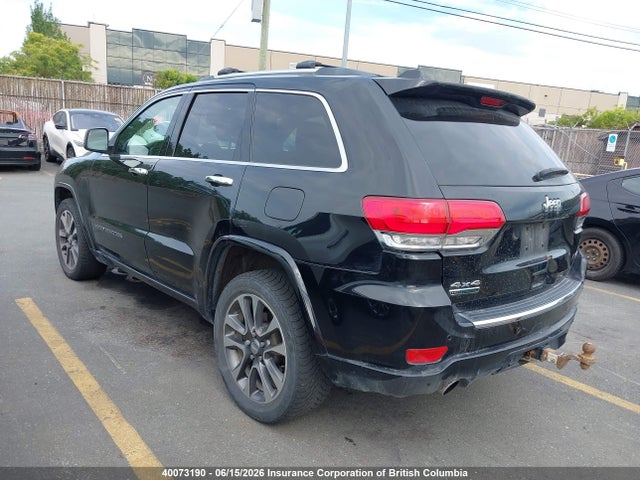 40073190 :رقم المزاد ، 1C4RJFCM8JC432485 vin ، 2018 Jeep Grand Cherokee Overland مزاد بيع