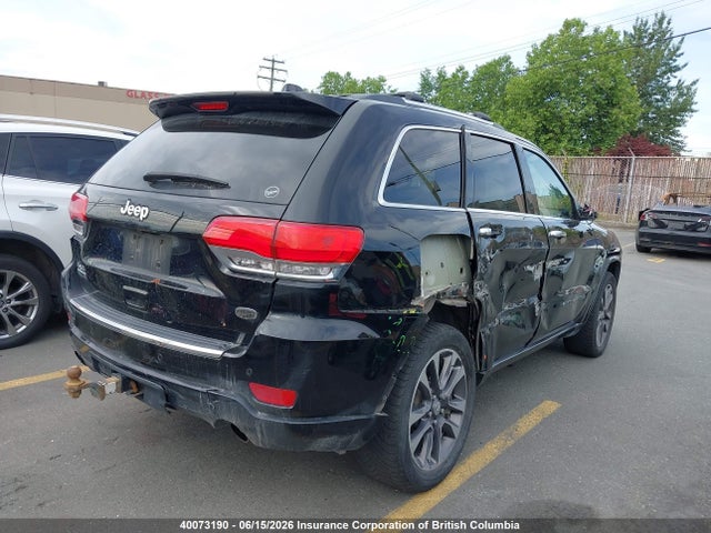 40073190 :رقم المزاد ، 1C4RJFCM8JC432485 vin ، 2018 Jeep Grand Cherokee Overland مزاد بيع
