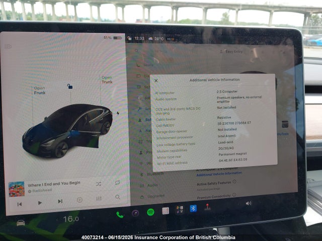 Tesla MODEL 3 2019 5YJ3E1EA6KF323835 Image 7