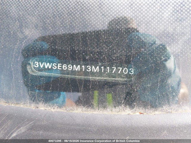 40073295 :رقم المزاد ، 3VWSE69M13M117703 vin ، 2003 Volkswagen Jetta مزاد بيع
