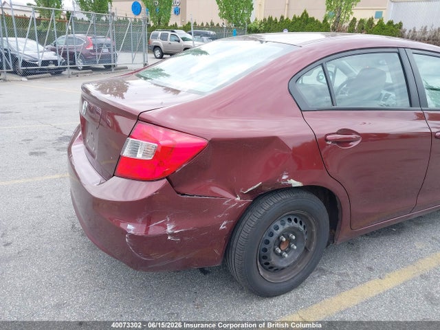Продаж на аукціоні авто 2012 Honda Civic, vin: 2HGFB2F40CH018753, номер лоту: 40073302