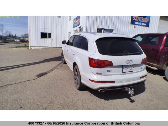 40073327 :رقم المزاد ، WA1MMCFE6DD011040 vin ، 2013 Audi Q7 مزاد بيع