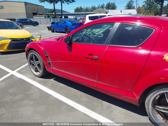 2004 Mazda Rx8 მანქანა იყიდება აუქციონზე, vin: JM1FE173740131868, აუქციონის ნომერი: 40073333