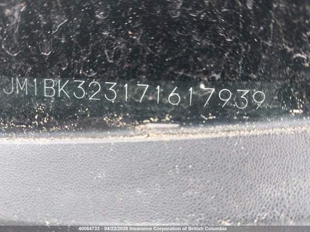 2007 Mazda 3 S მანქანა იყიდება აუქციონზე, vin: JM1BK323171617939, აუქციონის ნომერი: 40064733