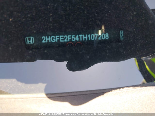 Продаж на аукціоні авто 2026 Honda Civic Sport, vin: 2HGFE2F54TH107208, номер лоту: 40066818