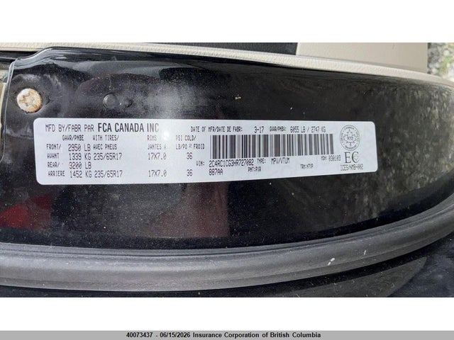 Chrysler Pacifica Lx 2017 2C4RC1CG3HR727082 Image 5