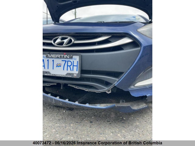 2013 Hyundai Elantra Gt მანქანა იყიდება აუქციონზე, vin: KMHD35LE2DU038515, აუქციონის ნომერი: 40073472