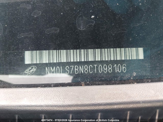 Продаж на аукціоні авто 2012 Ford Transit Connect Xlt, vin: NM0LS7BN8CT098106, номер лоту: 40073474