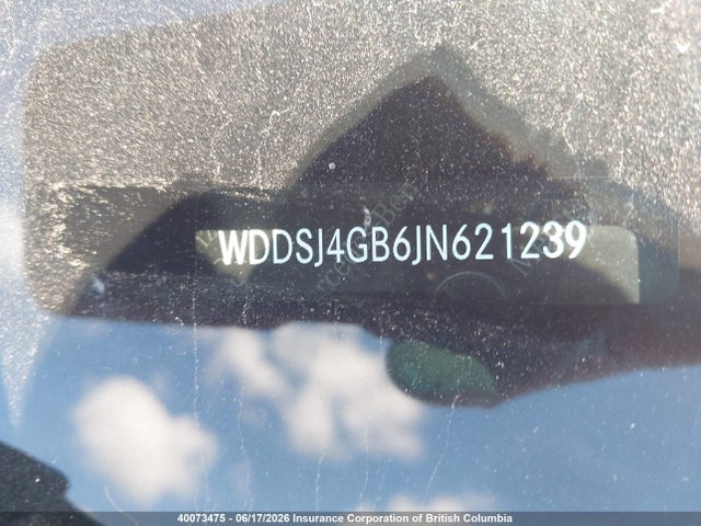 Aukcja sprzedaży 2018 Mercedes-benz Cla 250 4matic, vin: WDDSJ4GB6JN621239, numer aukcji: 40073475