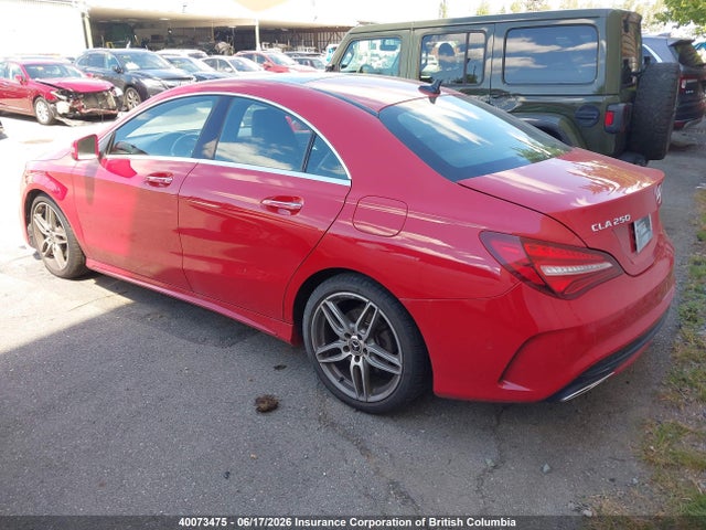 Aukcja sprzedaży 2018 Mercedes-benz Cla 250 4matic, vin: WDDSJ4GB6JN621239, numer aukcji: 40073475