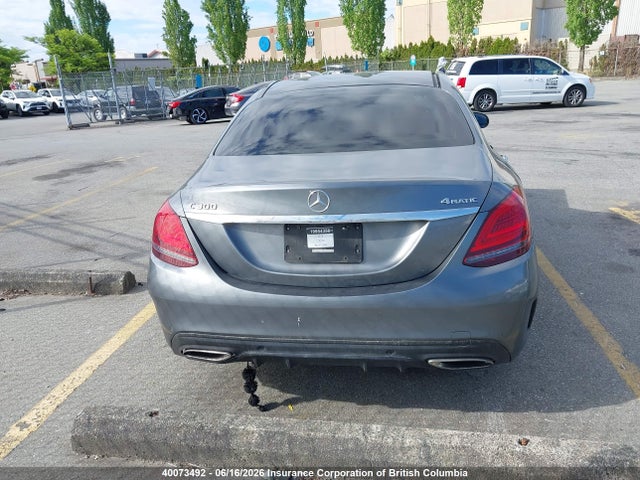 Aukcja sprzedaży 2019 Mercedes-benz C 300 4matic, vin: 55SWF8EBXKU313268, numer aukcji: 40073492