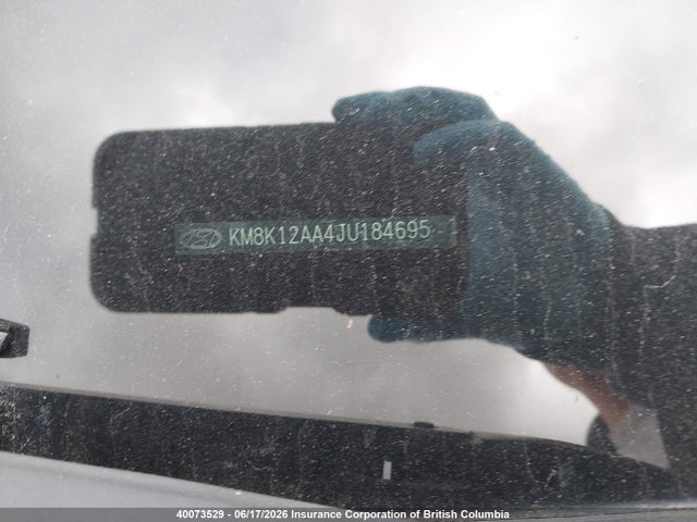 2018 Hyundai Kona მანქანა იყიდება აუქციონზე, vin: KM8K12AA4JU184695, აუქციონის ნომერი: 40073529