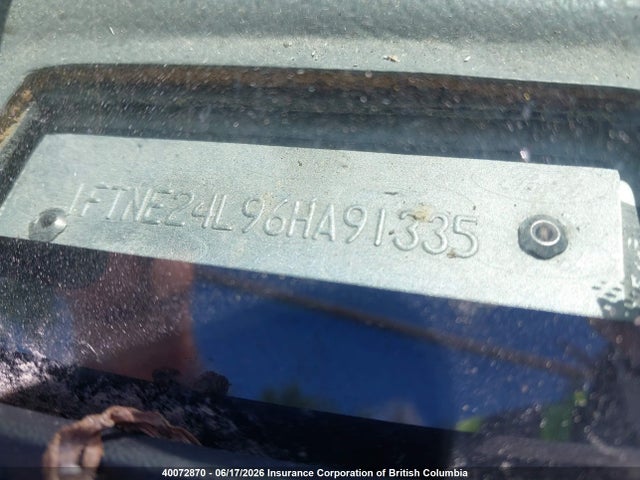40072870 :رقم المزاد ، 1FTNE24L96HA91335 vin ، 2006 Ford Econoline E250 Van مزاد بيع