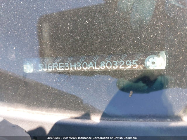 Продаж на аукціоні авто 2010 Honda Cr-v, vin: 5J6RE3H30AL803295, номер лоту: 40073540