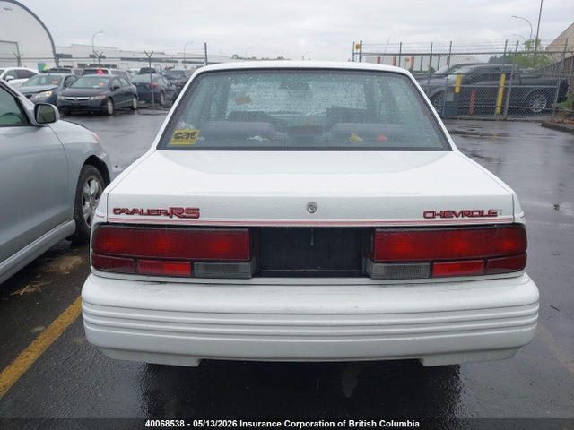 Aukcja sprzedaży 1994 Chevrolet Cavalier Rs, vin: 3G1JC51T0RS819834, numer aukcji: 40068538