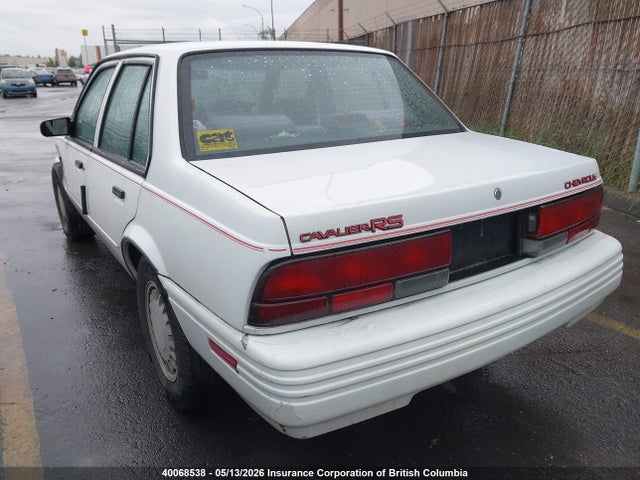 Aukcja sprzedaży 1994 Chevrolet Cavalier Rs, vin: 3G1JC51T0RS819834, numer aukcji: 40068538