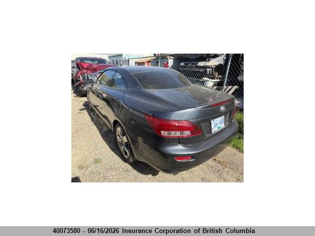2011 Lexus Is 350c მანქანა იყიდება აუქციონზე, vin: JTHFE2C22B2506696, აუქციონის ნომერი: 40073580