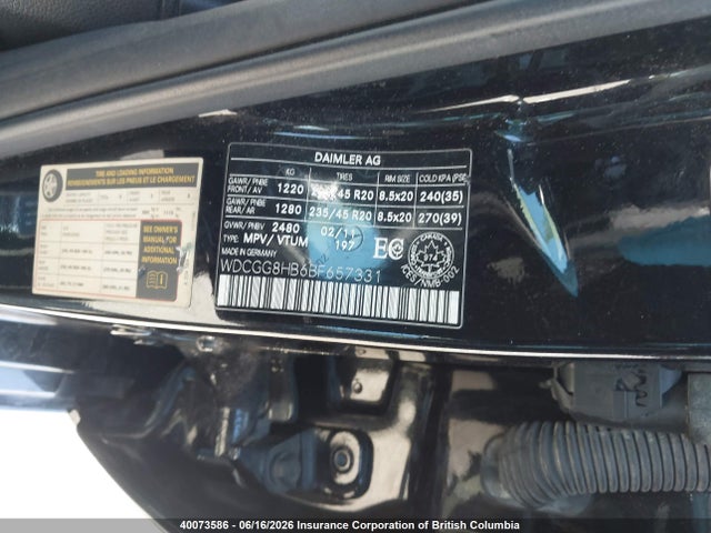 Aukcja sprzedaży 2011 Mercedes-benz Glk 350 4matic, vin: WDCGG8HB6BF657331, numer aukcji: 40073586