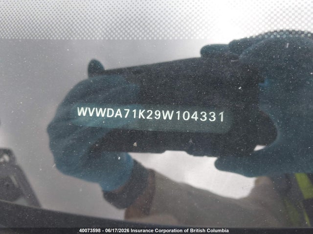 Продажа на аукционе авто 2009 Volkswagen Rabbit, vin: WVWDA71K29W104331, номер лота: 40073598