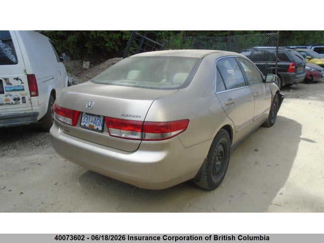 Продаж на аукціоні авто 2003 Honda Accord Lx, vin: 1HGCM56473A809536, номер лоту: 40073602