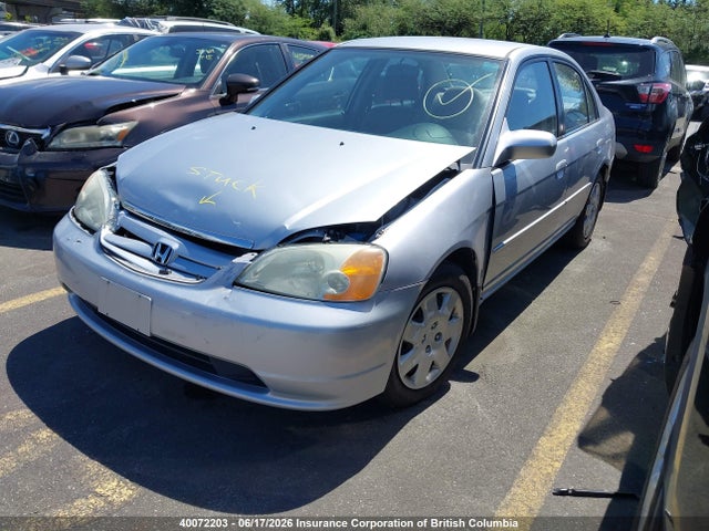 2002 Honda Civic Lx მანქანა იყიდება აუქციონზე, vin: 2HGES16822H905553, აუქციონის ნომერი: 40072203