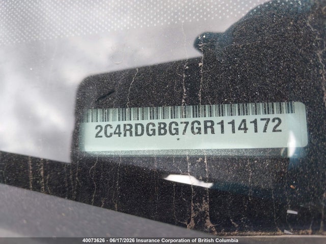 Aukcja sprzedaży 2016 Dodge Grand Caravan Se, vin: 2C4RDGBG7GR114172, numer aukcji: 40073626