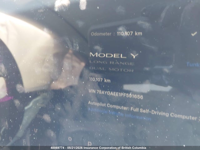 Tesla Model Y 2023 7SAYGAEE1PF591656 Image 7