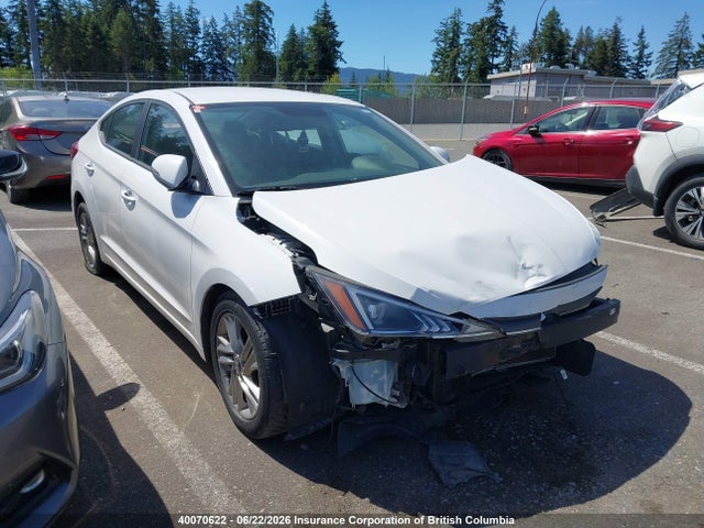 Aukcja sprzedaży 2019 Hyundai Elantra Sel/value/limited, vin: KMHD84LF5KU740863, numer aukcji: 40070622