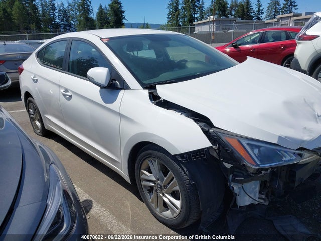Aukcja sprzedaży 2019 Hyundai Elantra Sel/value/limited, vin: KMHD84LF5KU740863, numer aukcji: 40070622