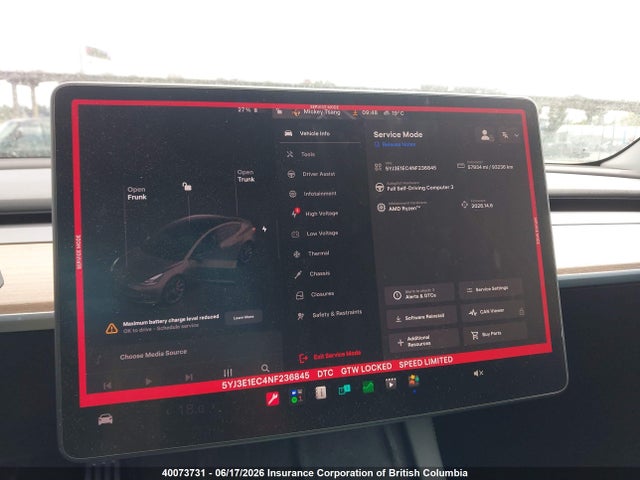 Tesla MODEL 3 2022 5YJ3E1EC4NF236845 Image 7