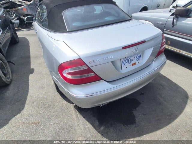 2005 Mercedes-benz Clk 320 მანქანა იყიდება აუქციონზე, vin: WDBTK65J45F121645, აუქციონის ნომერი: 40073748