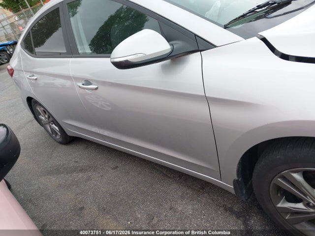 2018 Hyundai Elantra Sel/value/limited მანქანა იყიდება აუქციონზე, vin: KMHD84LF8JU705961, აუქციონის ნომერი: 40073751