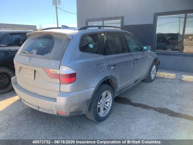 2007 Bmw X3 მანქანა იყიდება აუქციონზე, vin: WBXPC73407WE50628, აუქციონის ნომერი: 40073752