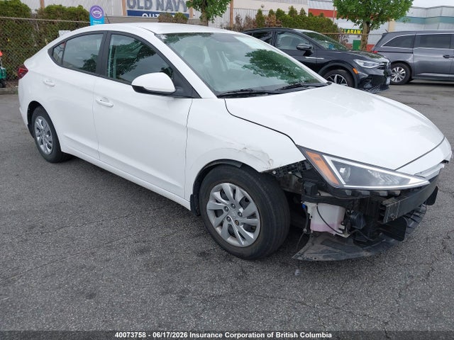 2020 Hyundai Elantra Se მანქანა იყიდება აუქციონზე, vin: KMHD74LF0LU109071, აუქციონის ნომერი: 40073758