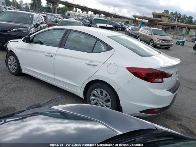 2020 Hyundai Elantra Se მანქანა იყიდება აუქციონზე, vin: KMHD74LF0LU109071, აუქციონის ნომერი: 40073758