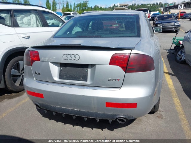 2006 Audi A4 2 Turbo მანქანა იყიდება აუქციონზე, vin: WAUAF68E96A001721, აუქციონის ნომერი: 40072458