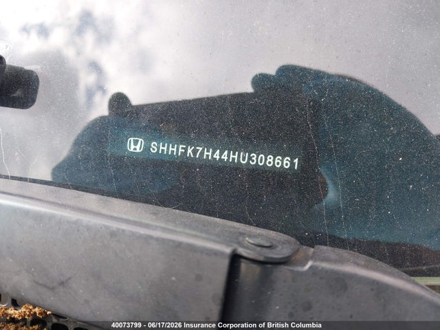 Продаж на аукціоні авто 2017 Honda Civic, vin: SHHFK7H44HU308661, номер лоту: 40073799