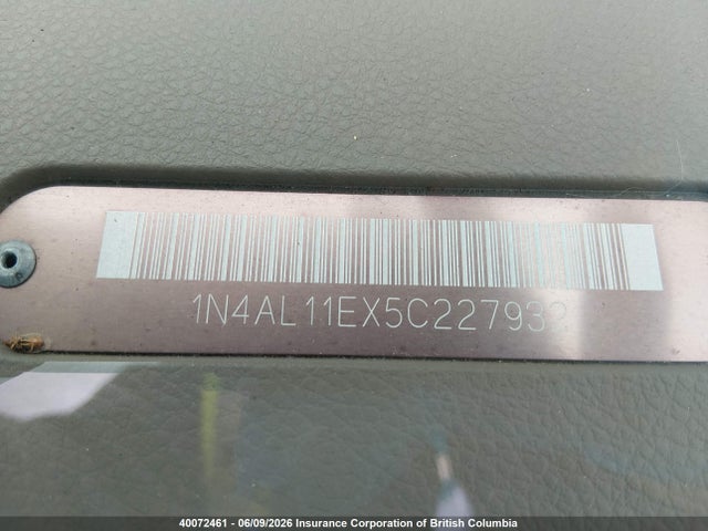 Продаж на аукціоні авто 2005 Nissan Altima S/sl, vin: 1N4AL11EX5C227932, номер лоту: 40072461