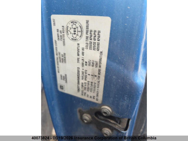 1997 Gmc Jimmy მანქანა იყიდება აუქციონზე, vin: 1GKDT13W4VK520913, აუქციონის ნომერი: 40073824