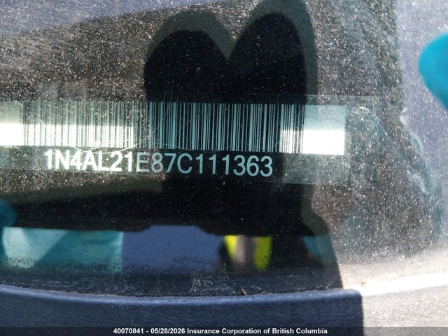 2007 Nissan Altima 2.5/2.5s მანქანა იყიდება აუქციონზე, vin: 1N4AL21E87C111363, აუქციონის ნომერი: 40070841