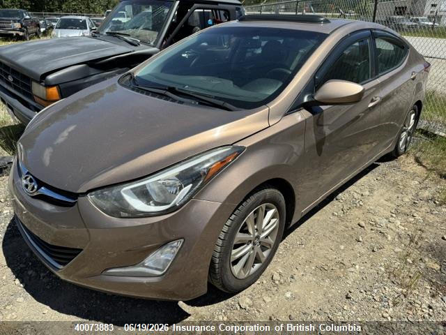 Продаж на аукціоні авто 2016 Hyundai Elantra Se/sport/limited, vin: KMHDH4AEXGU498041, номер лоту: 40073883