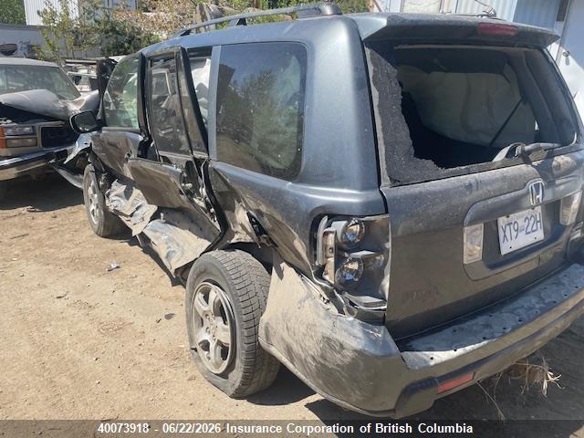 2006 Honda Pilot მანქანა იყიდება აუქციონზე, vin: 2HKYF18456H003843, აუქციონის ნომერი: 40073918