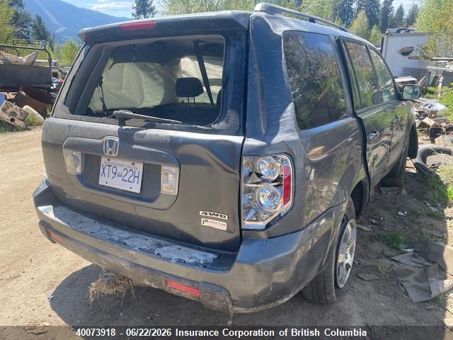 2006 Honda Pilot მანქანა იყიდება აუქციონზე, vin: 2HKYF18456H003843, აუქციონის ნომერი: 40073918