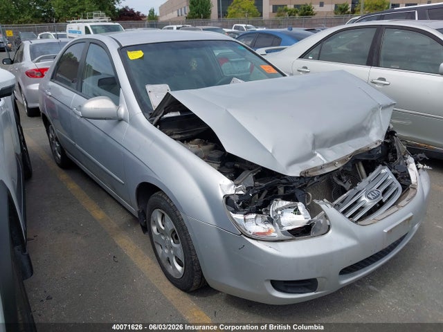 40071626 :رقم المزاد ، KNAFE121275414334 vin ، 2007 Kia Spectra Ex/lx مزاد بيع