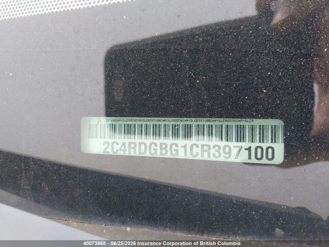 Aukcja sprzedaży 2012 Dodge Grand Caravan Se, vin: 2C4RDGBG1CR397100, numer aukcji: 40073968