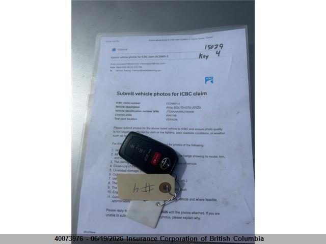 Продаж на аукціоні авто 2024 Toyota Venza, vin: JTEAAAAHXRJ180456, номер лоту: 40073976