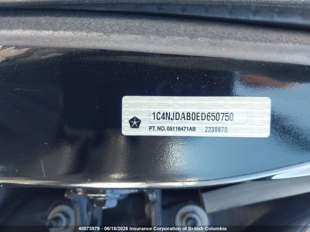 Jeep Compass Sport 2014 1C4NJDAB0ED650750 Image 9