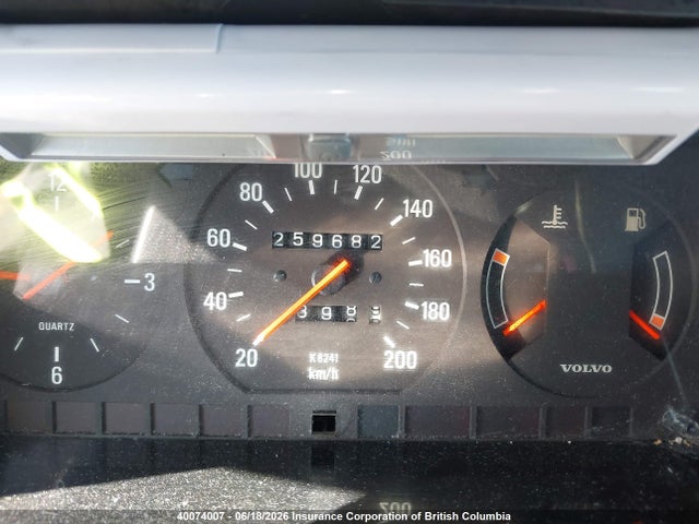 40074007 :رقم المزاد ، YV1AX8850M1908036 vin ، 1991 Volvo 240 مزاد بيع