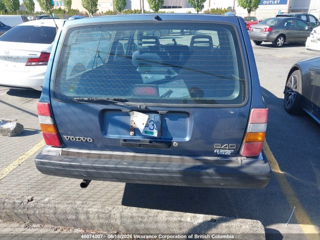 40074007 :رقم المزاد ، YV1AX8850M1908036 vin ، 1991 Volvo 240 مزاد بيع