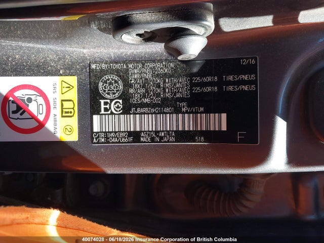 40074028 :رقم المزاد ، JTJBARBZ6H2114801 vin ، 2017 Lexus Nx 200t/base/f Sport مزاد بيع
